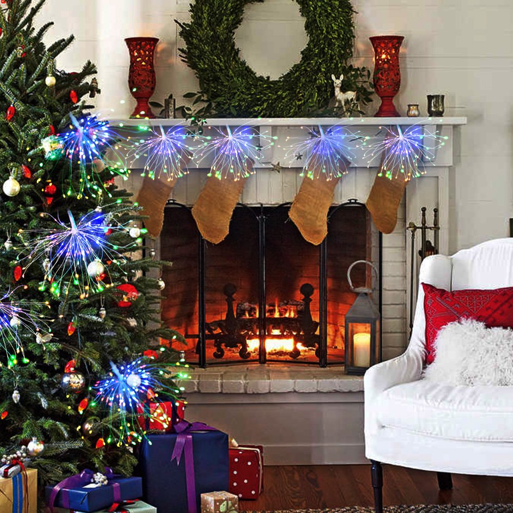 Battery Operated String Lights- 100 LED Fairy Lights with Remote and Timer (8 Modes, Dimmable, IP65 Waterproof, RGB Color Changing ) for Bedroom Patio Indoor Party Garden Outdoor