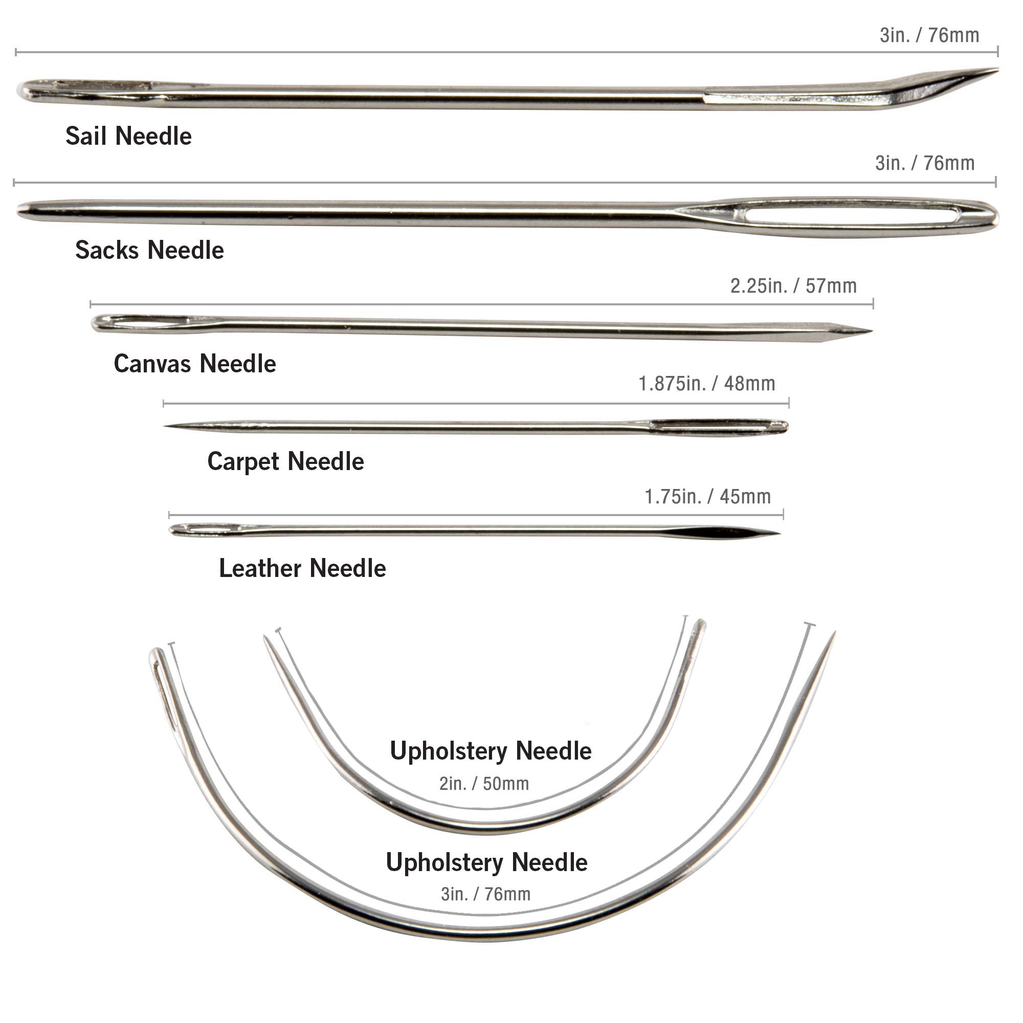 Heavy Fabric Repair Kit - Household Needles & Heavy Duty Thread