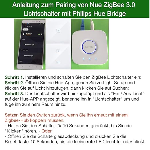 Smart Zigbee 2 Interruptor De Luz De Grupo En La Pared Para Echo