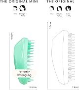 Tangle Teezer Mini Original Hairbrush Paradise Green Detangler view 3