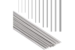 Mardatt 104Pcs Stainless Steel Round Rod Set, Hard Steel Straight Spring Wire Music Wire Straight Wire Diameter 0.3mm 0.4mm 0