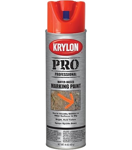 Krylon K07320007 Fluorescent Orange Water Based Marking Paint - 15