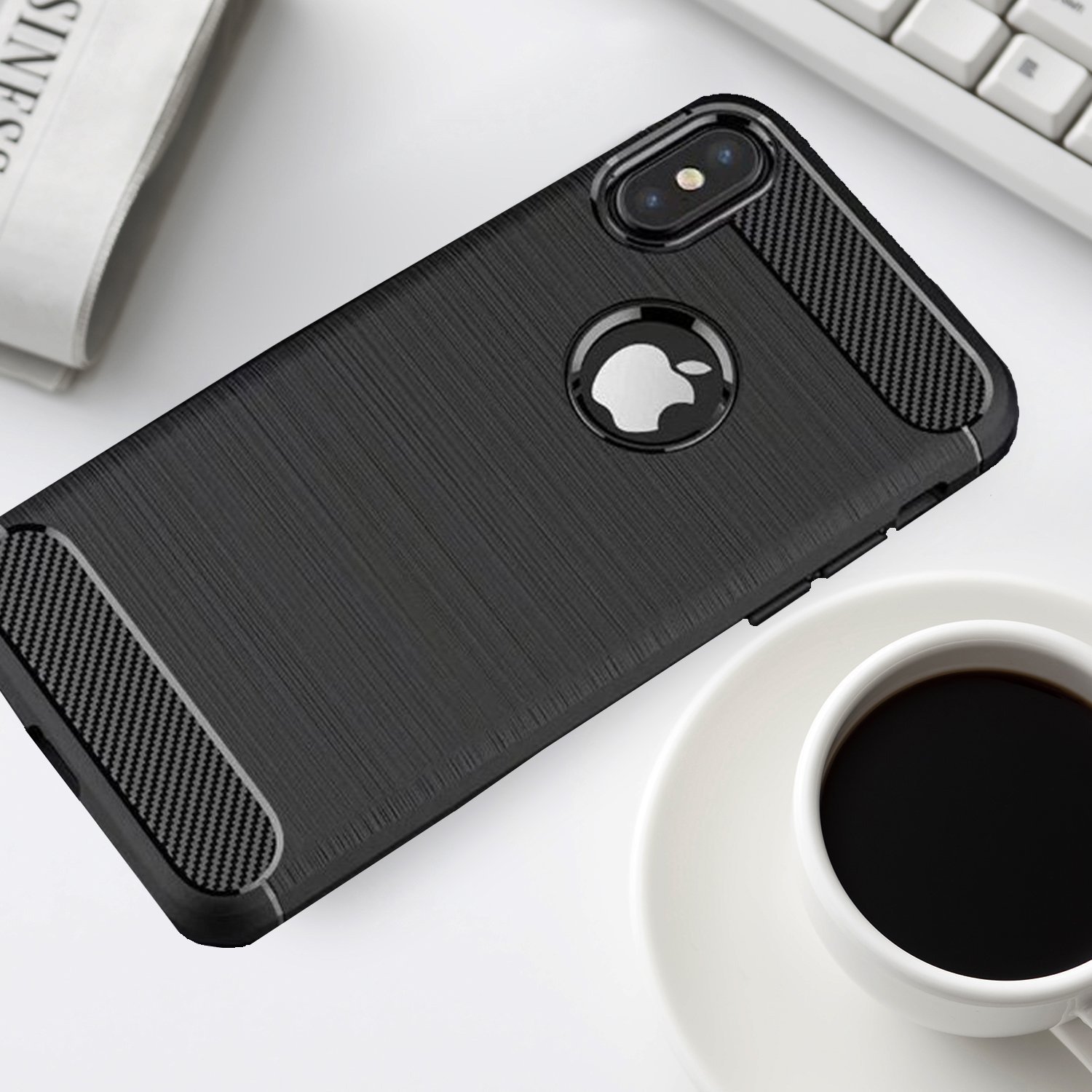 Samar â € Apple iPhone 8 Schutzhülle [Release 2017] Premium Qualität Stoßdämpfung matt Schutzhülle [schwarz] Cover + [Kostenlose Lebenslange Umtausch-Garantie für iPhone 8