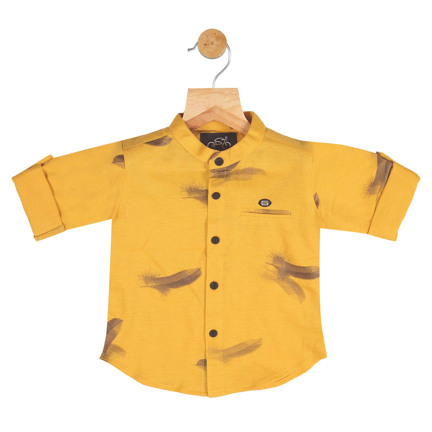 baby boy mandarin collar shirt