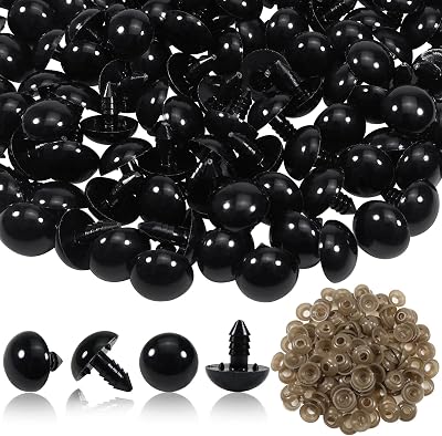TOAOB 50 PCS 18mm Safety Eyes for Crochet Dolls & Amigurumi Crafts