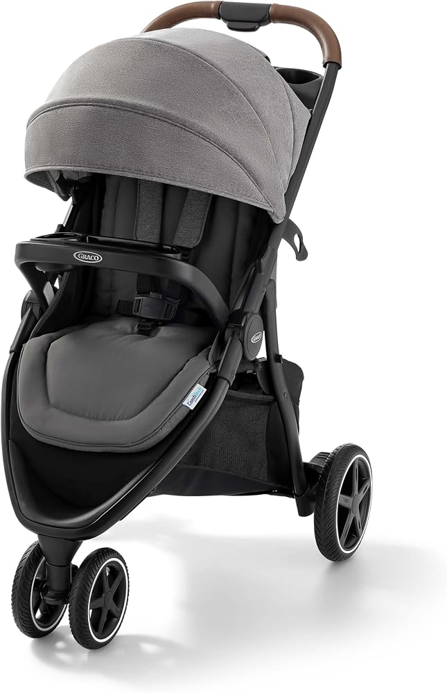 Graco Outpace LX All-Terrain 3-Wheel Baby Stroller, Cohen €” Compatible for Travel System, Easy One-Hand Fold, in-Seat Suspen