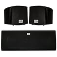 Acoustic Audio AA321B and AA40CB Indoor Speakers Home Theater 3 Speaker Set