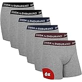 DANISH ENDURANCE Men's Cotton Boxer Briefs (3-Pack) – Soft, Stretchy, Breathable Underwear, With/Without Fly
