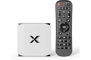 Android TV Box 4GB RAM 32GB ROM H.265 Quad 4-Core Android Box Support 3D 4K UHD Videos H.265, 2.4G/5G Dual-Band WiFi 6 Blueto