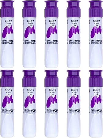 Amazon Co Jp サクラクレパス 絵の具 マット水彩マルチ むらさき 10個 Mwmp P 24 10 文房具 オフィス用品