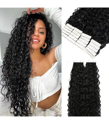 Amazon.com : Smartinnov Tape in Hair Extensions Human Hair  display picture 3