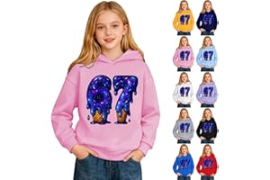Kids 67 Hoodie Funny 67 Meme Graphic Hoodies Girls Boys Ice Cream Drip Hooded Sweatshirt Cute Preppy Clothes for Teens