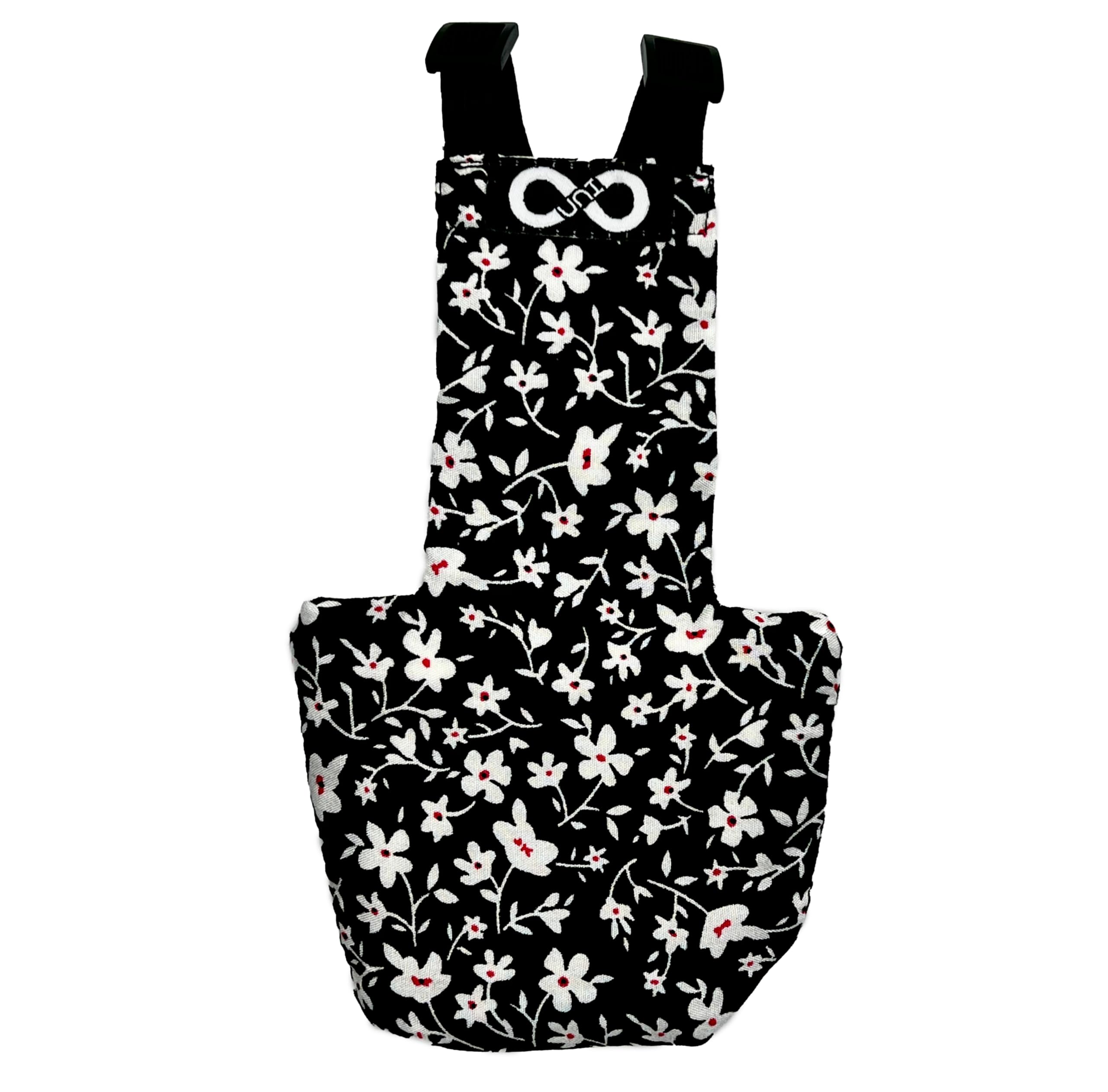 Photo 1 of Chicken Diapers for Hens, Rooster, Ducks, Ducklings - Reusable, Adjustable, Size That FITS, XS Small Medium Large XL by Uni Infinity (Chicken Small, Black Floral)