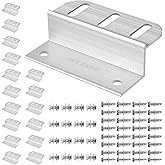 HULKNPE Z Brackets Solar Panel Mounting Kit (16 Pack) - Heavy Duty Corrosion-Resistant Aluminum for RV, Boat, Roof & Off-Grid