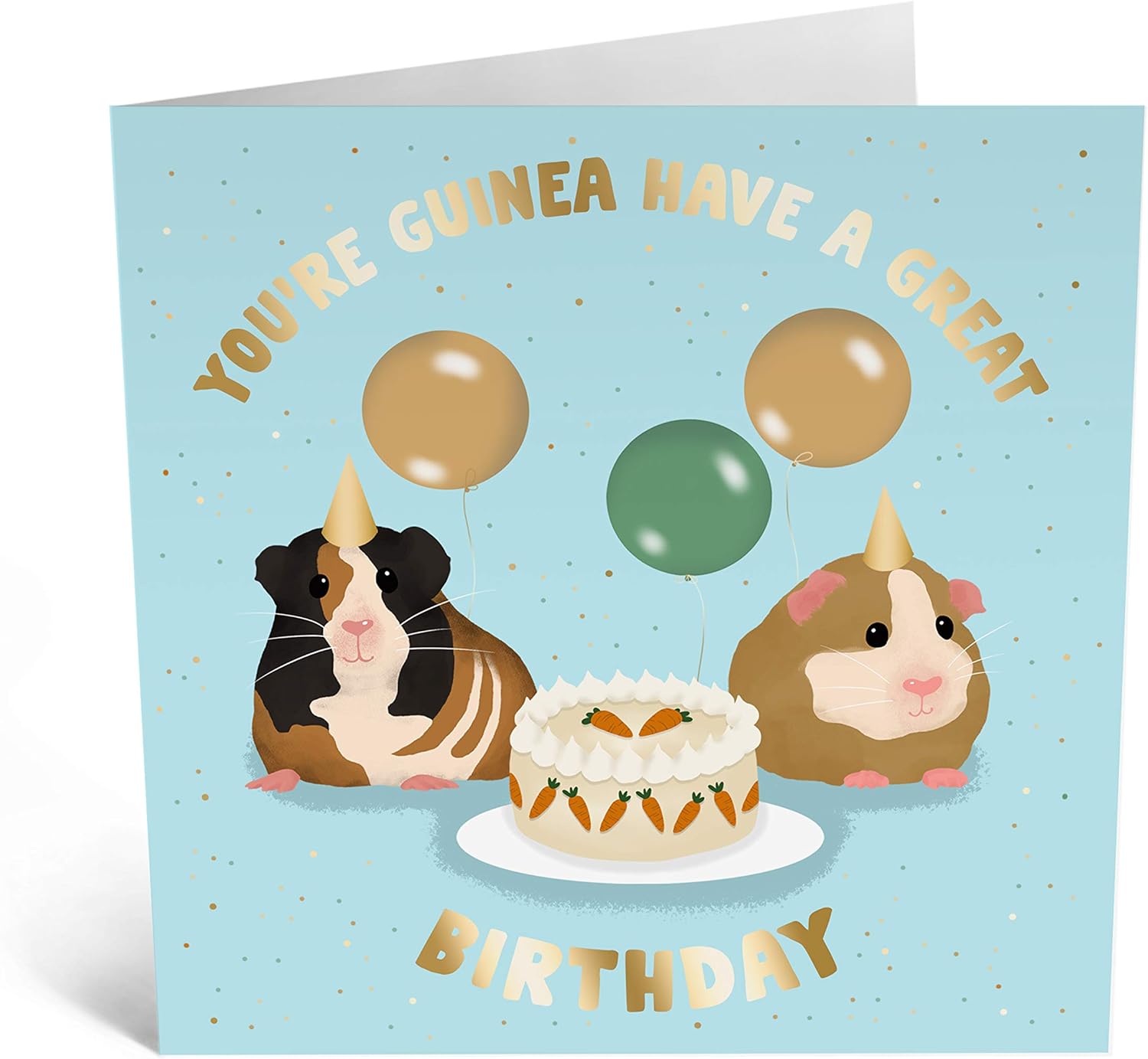 Central 23, Birthday Card for Women, Funny Birthday Card, 'You're Guinea Have a Great Birthday', Cute Fun Design for Him Her