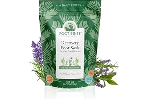 FOOT SENSE Tea Tree Oil Detox Foot Soak - for Athlete’s Foot, Toenails, Smelly Feet - All Natural Formula - Intensive Foot Repair - 16 oz