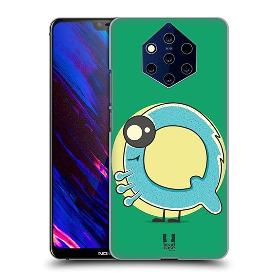 Amazon Com Head Case Designs Cute Q Alphabet Monster Hard Back