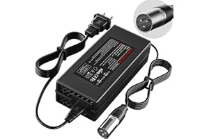 QKIIP 24V Lead Acid Battery Charger, 29V 5A Fast Charger (3-Pin XLR) for Electric Wheelchair, Mobility Scooter, Jazzy Power Chair, Lakematic, Golden Technologies Shoprider (for 24V Lead Acid ONLY)