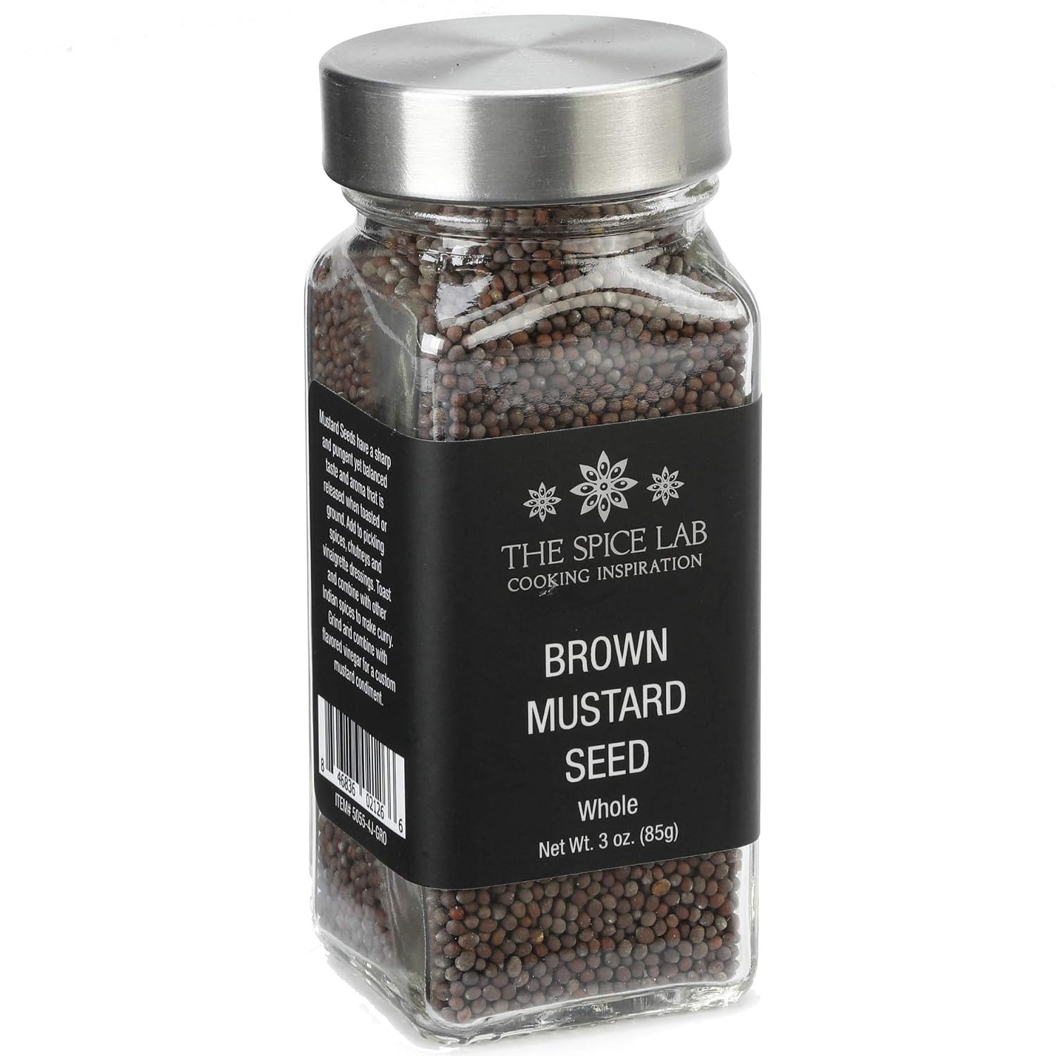 Amazon Com The Spice Lab No 155 Whole Brown Mustard Seeds Kosher Gluten Free Non Gmo All Natural Spice French Jar Grocery Gourmet Food