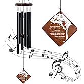 HOWARMER Memorial Wind Chimes for Outside, 36" Sympathy Gifts for Loss of Loved One, Windchimes in Memory of Dad or Mom,Bereavement Outdoor Classic Cardinal Chimes for Garden, Patio Decoration