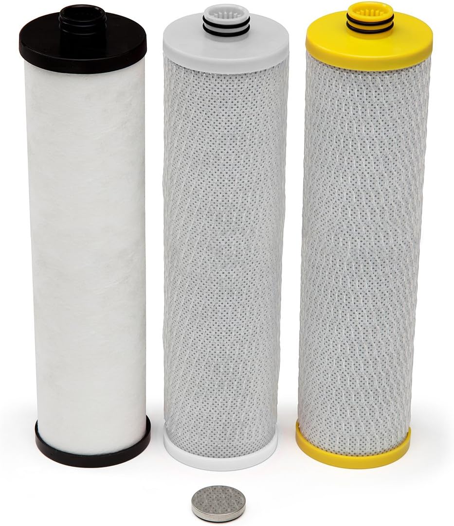 Aquasana AQ-5300+R 3-Stage Max Flow Under Sink Water Filter Replacement Cartriges: Home Improvement