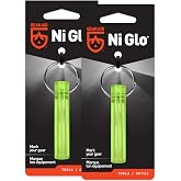 GEAR AID Ni Glo 2&rdquo; UV Rechargeable Glowing Keychain &ndash; Multi-Purpose Glow-in-the-Dark Accessory for Camping