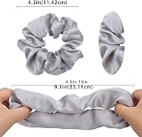 Lolalet Satin Scrunchies 6 Pack Women Girls Big Hair Ties Style C view 6