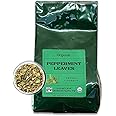 Worldwide Botanicals Organic Peppermint Tea, 1 lb - Loose Leaf Premium Herbal Tea, 100% Pure Peppermint, Digestive Tea, Antioxidant, Caffeine Free, 16 Ounce