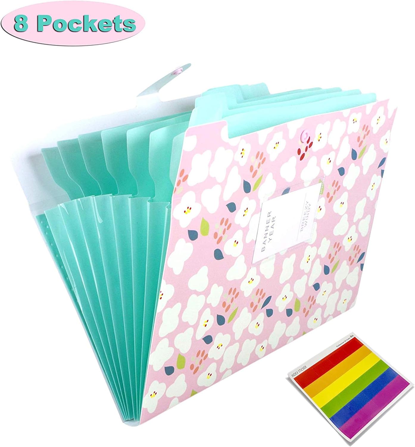 Expanding Files Folder 8 Pockets A4 Accordion File