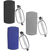Yiwaeye Folding Reading Glasses Blue Light Blocking, Soft Nose Pad Spring Hinge Portable Thin Readers for Men Women 3 Pack