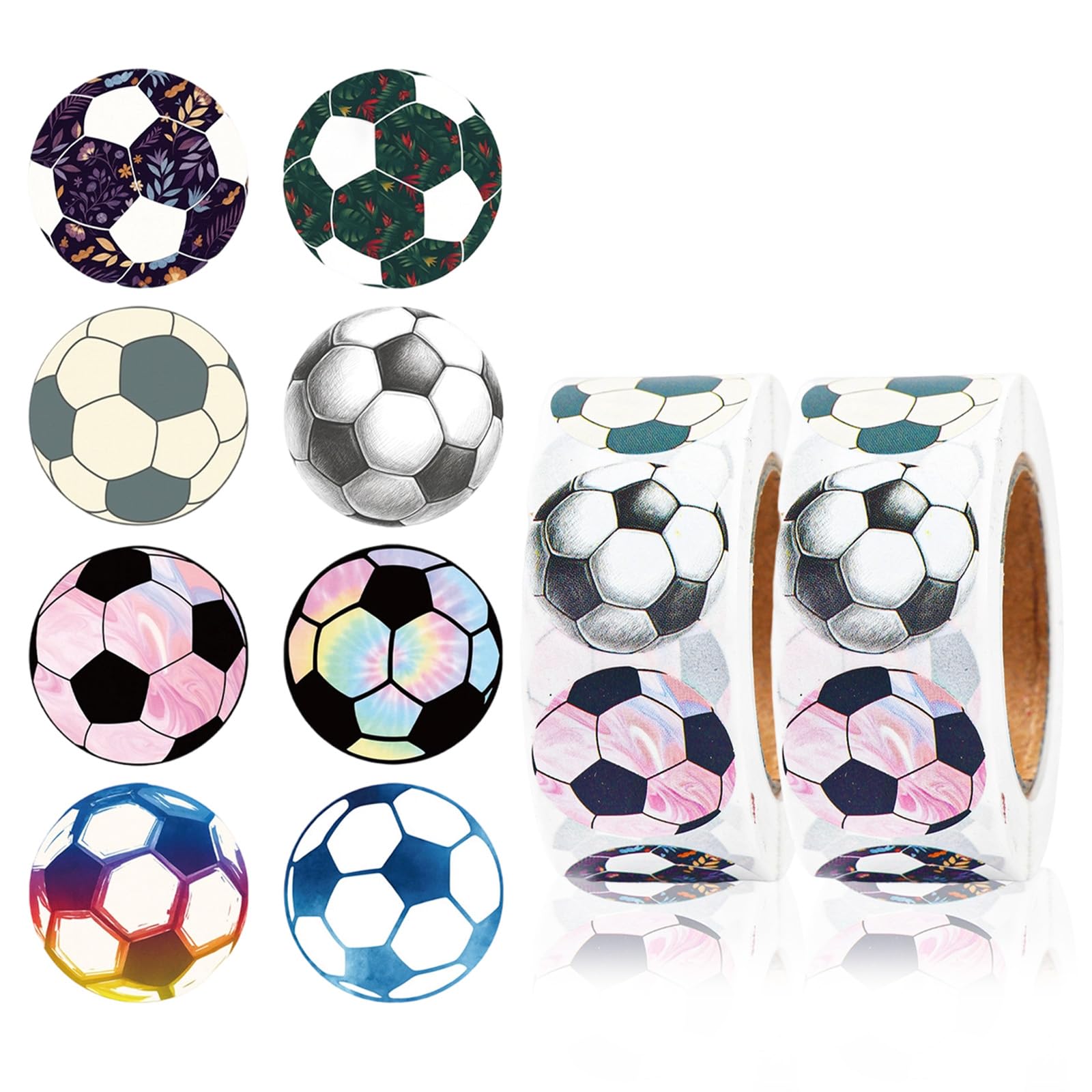 1000pcs Football Stickers, Football Wall Stickers, Soccer Stickers Football Match, for Boys Sports Ball Stickers