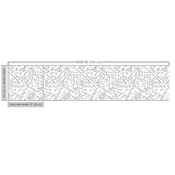 Lunarable Geometric Fabric by The Yard, Mixed Math