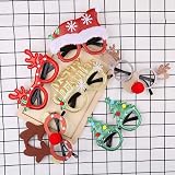 DERAYEE 6pk Christmas Glitter Party Glasses Novelty Xmas Eyeglasses Fancy Dress view 6