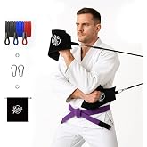 Jiu Jitsu Grip Trainer Simulating Gi &ndash; BJJ Resistance Bands System | Grappling Grip Strength &amp; Endurance Training for Judo, MMA &amp; Home Gym