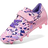 DREAM PAIRS Boys Girls Soccer Cleats Kids Football Shoes for Little/Big Kid