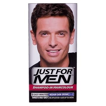 Just For Men Shampoo In Hair Colour Medium Dark Brown Amazon Co