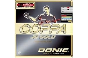 Donic Coppa Jo Gold Table Tennis Rubber -Red