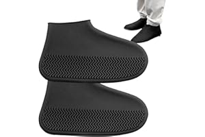SHAKVEN Foldable Waterproof Silicone Shoes Covers | Reusable Rubber Rain Shoe,Non-Slip Silicone Overshoes for Rain,Snow Day,Muddy Roads