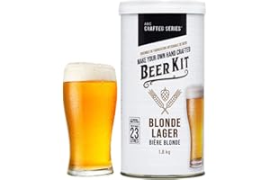 ABC CORK CO. ABC Crafted Series Beer Making Kit | Beer Making Ingredients for Home Brewing | Yields 6 Gallons of Beer | Blonde Lager