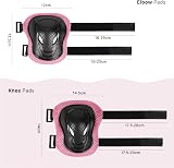 ValueTalks Kids Helmet and Pads Set 5-12 Pink ABS EPS Protective Gear view 7
