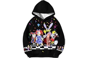 Poterloy The Amazing Circus Hoodie Pullover Cartoon Outfits for Boys Girls Kids Birthday Gift