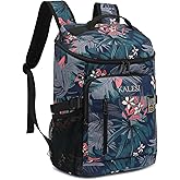 Kalesi Cooler Backpack 36 Cans Lightweight Insulated Backpack Cooler Leak-Proof Travel Camping Lunch Backpack Outdoor Cutlery Backpack for Men and Women