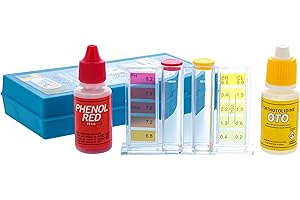U.S. POOL SUPPLY Basic 3-Way Swimming Pool & Spa Test Kit - Tests Water for pH, Chlorine, and Bromine - OTO and Phenol Red Test Solutions - Maintain The Proper Chemical Balance of Pool Water