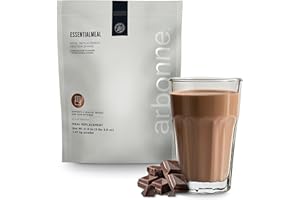 Arbonne EssentialMeal Meal Replacement Shake - Protein Shake, Vegan Protein Powder, Complete Daily Nutrition, Chocolate