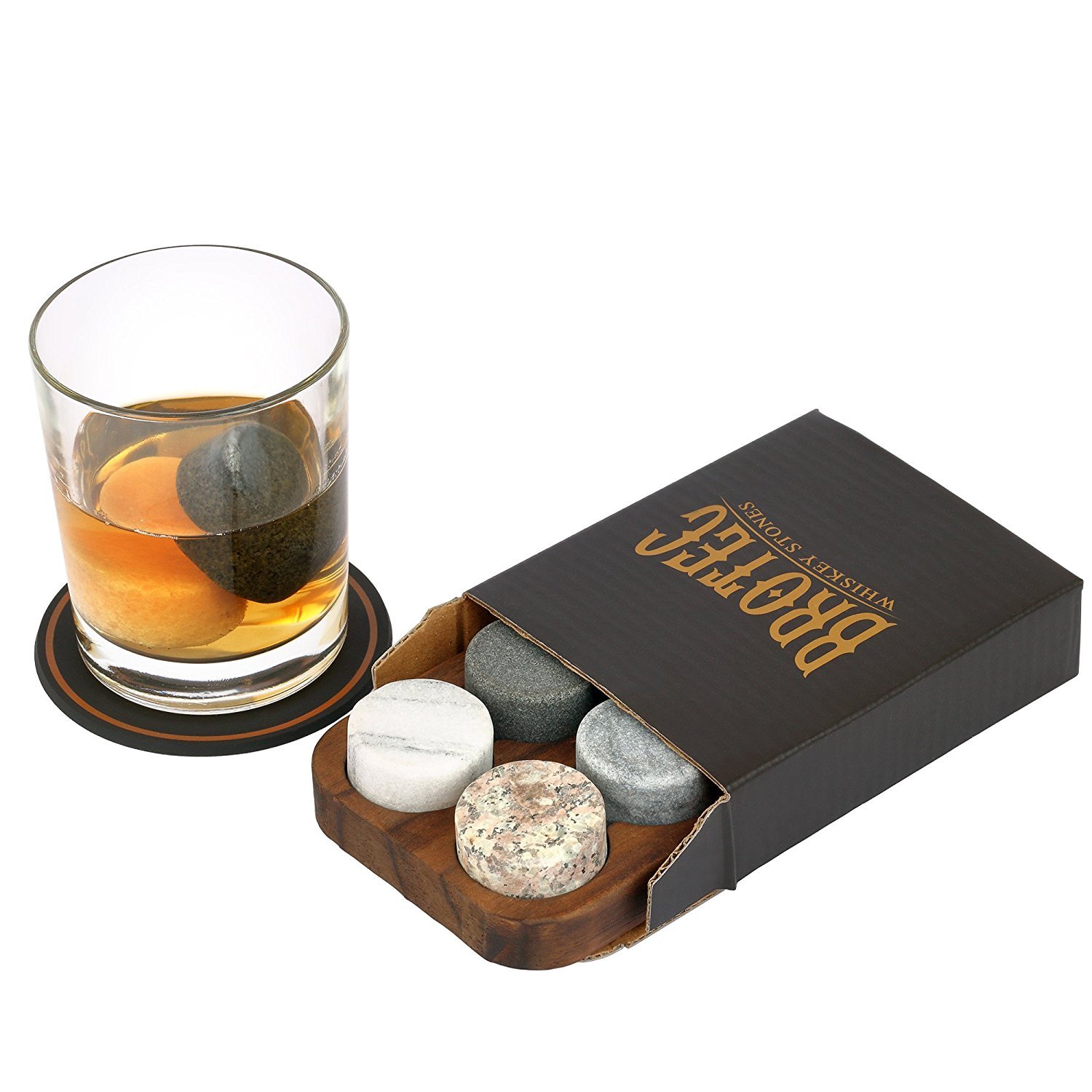 Mua Whiskey Stones Gift Set 6 Granite Round Beverage Chilling