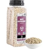 Soeos White Peppercorns, 18oz (Pack of 1), Peppercorn for Grinder Refill | Non-GMO, Kosher, Packed to Keep Peppers Fresh, Who