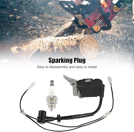 Chainsaw Ignition Coil, Sparking Plug, Aluminum Material Easy To Use