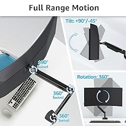 MOUNTUP Ultrawide Monitor Arm for Max 40 Inch