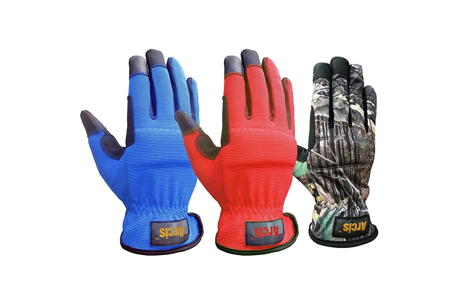 3 Pairs of All Purpose Work Gloves Electronic Device Compatible