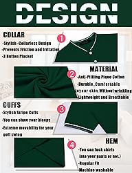 Golf shirts for men Mens Casual Slim Fit Basic